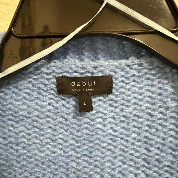 Debut Blue and Pink Cardigan with Celestial Embroidery - Picture 3 of 3